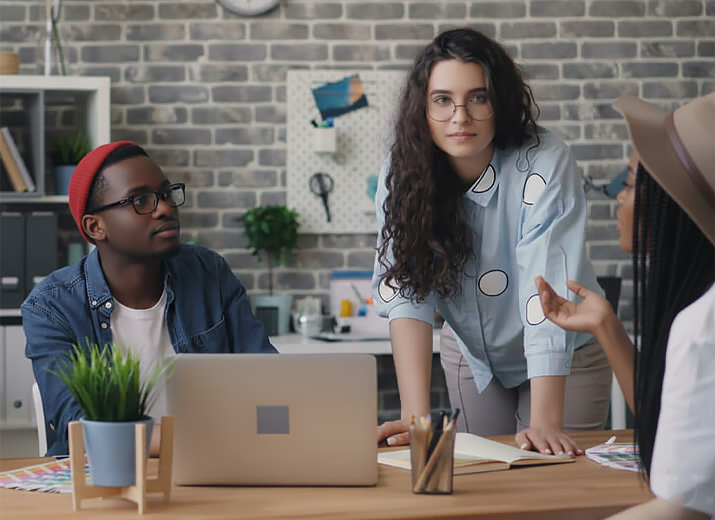 We think out of the box \ and follow the [working] \ process